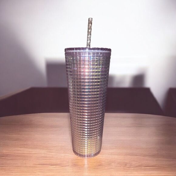 ✨Starbucks Pink/Purple Grid Tumbler Cup 24 oz Holiday 2020✨ - Picture 5 of 7